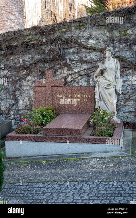 Tomb Of Maurice Utrillo And Lucie Valore Montmartre Saint Vincent