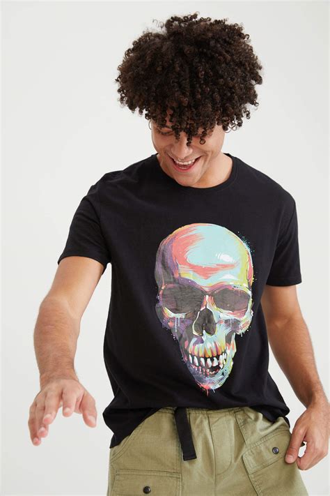 Black Man Printed Short Sleeve Crew Neck T Shirt 2013228 Defacto