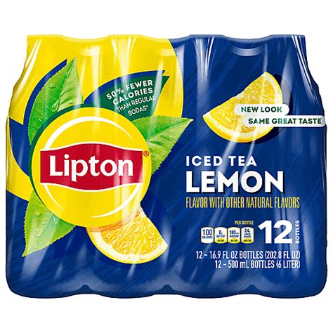 Lipton Brisk Iced Tea Lemon Soft Drinks Foodtown