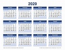 2020 Calendar Templates and Images