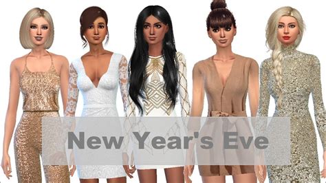 The Sims 4 New Years Eve Party Cas Create A Sim Youtube