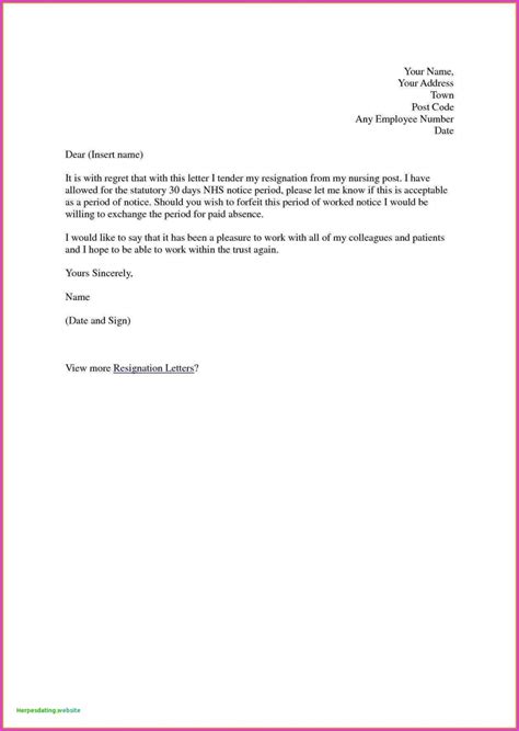 Resignation Letter Format Editable Sample Resignation Letter