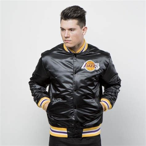 Widest selection of new season & sale only at lyst.com. Mitchell & Ness Los Angeles Lakers Jacket black NBA Satin ...