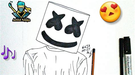 How To Draw Marshmello Marshmello YouTube