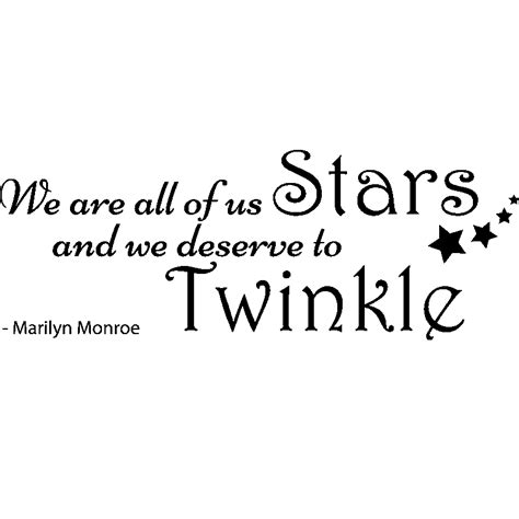 Stickers Muraux Citations Sticker We Are Stars Ambiance