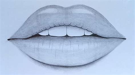 This is a popular way to draw, and today this article will show you how be very careful when smudging. How to draw Lips with pencil sketch step by step - YouTube ...