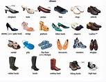 Types of Shoes Vocabulary in English: 50+ items Illustrated - ESLBuzz ...