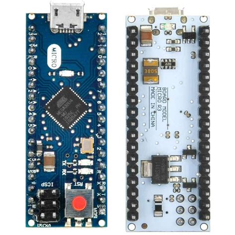 Arduino Micro Card 100 Compatible With Soldered Headers A000053