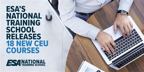 esa s national training school releases 18 new ceu courses new courses cover networking