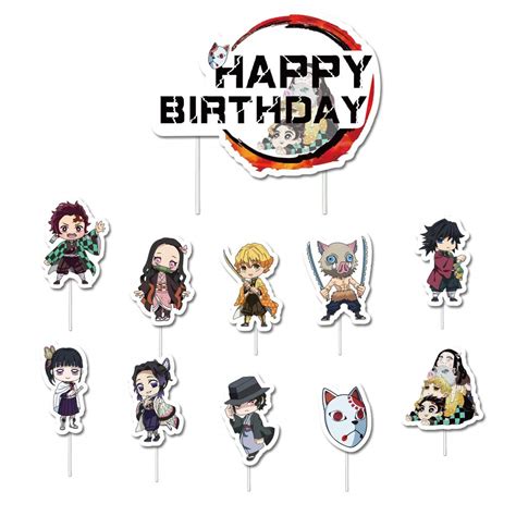 Demon Slayer Birthday Party Decoration Demon Slayer Birthday Banner