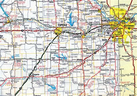 Interstate Map Of Kansas