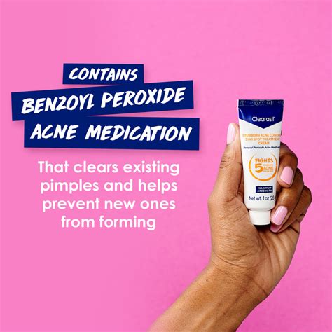 Clearasil Benzoyl Peroxide Acne Spot Cream Clearasil Us