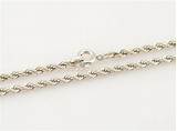 Silver Rope Chain Necklace Pictures