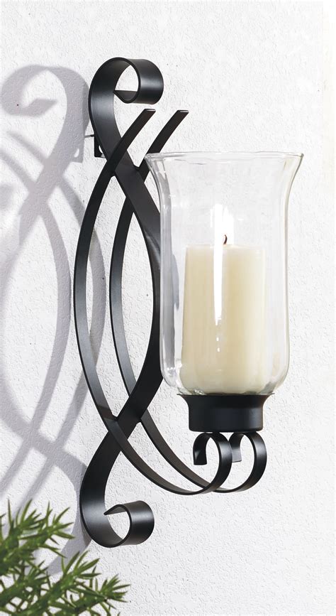 Artmaison Canada Swirl Metal Wall Sconce With Glass 45x8x14 Inch