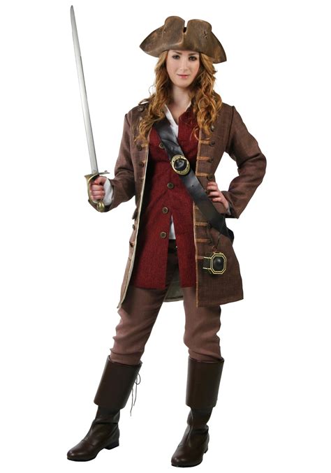 Womens Realistic Caribbean Pirate Costume Adult Womens Pirates Costumes