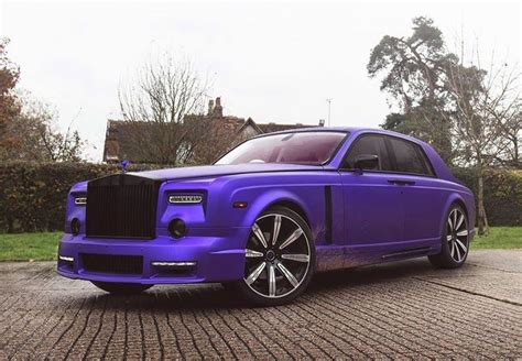 Purple Rollsroyce Phantom By Mansory Cars Luxury Rolls Royce