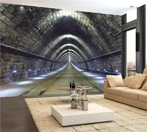 Beibehang Custom Wallpapers 3d Extend Space Wallpaper Temporal Tunnel