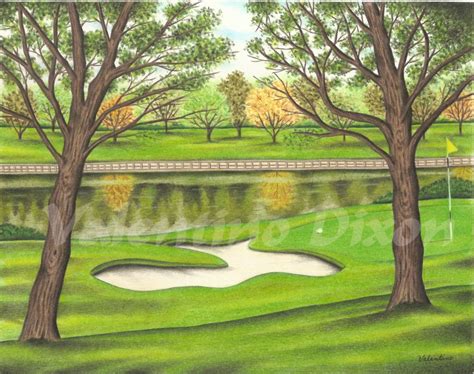Valentino Dixon Valentino Dixon Golf Courses Golf Drawing Scenery