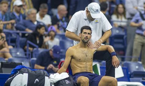 World number one novak djokovic skipped practice on saturday after suffering what he described as a muscle tear as the wait continued over the. Novak Djokovic injury: The one 'nice thing' about Serbian's US Open problem - Rusedski | Tennis ...