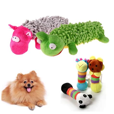 Cute Pet Dog Squeaky Chew Toys Soft Puppy Dog Stuff Squeak Play Toys