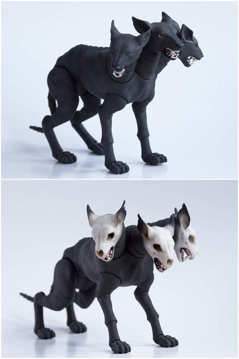 Bjd Three Headed Dogcerberus To Order 3d Printed Doll 7 Or 9 Etsy