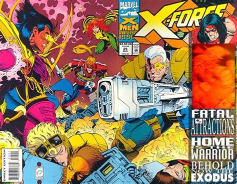 Marvel Comics Usa X Force 1991 25 Back To Front