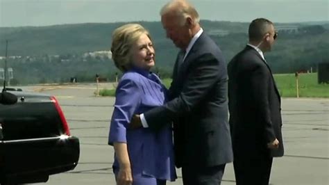Watch Joe Biden Give An Endless Hug To Hillary Clinton Cnn Video