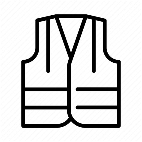 Reflective Safety Vest Waistcoat Icon Download On Iconfinder