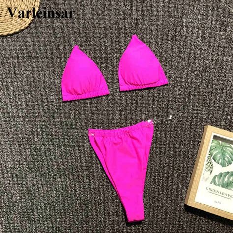 Buy 5 Colors Sexy Tiny Bikini 2019 Women Swimwear Female Swimsuit Two Piece