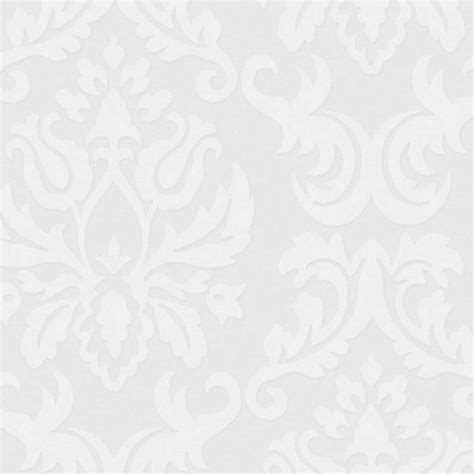 Graham And Brown Eclectic 56 Sq Ft White Vinyl Paintable Textured Damask