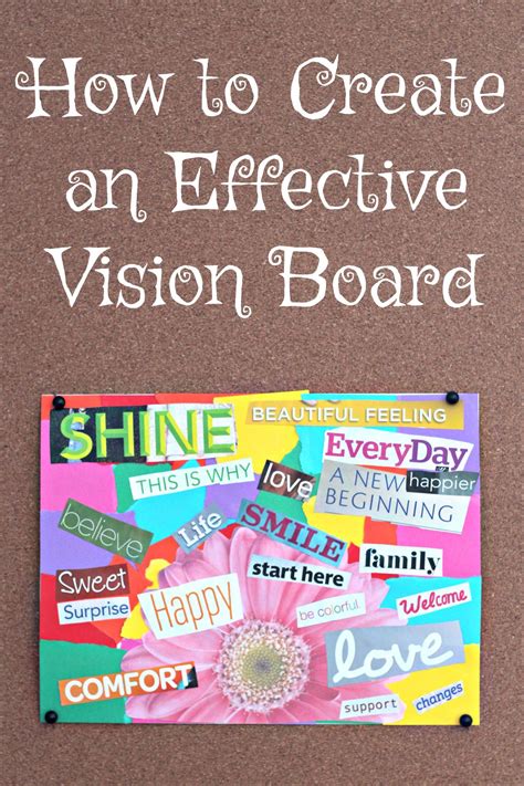 How To Create A Vision Board Living A Sunshine Life Creating A