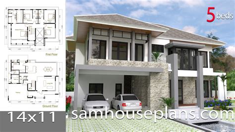 House Plans 14x11 With 5 Bedrooms Samhouseplans