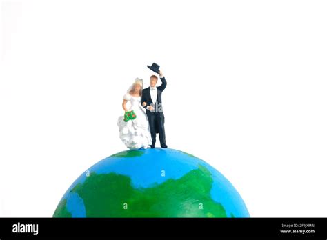 Wedding Marriage World Day Conceptual Miniature People Toy Photography