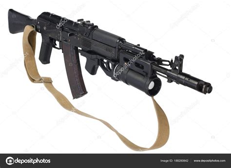 Modern Kalashnikov 74m Assault Rifle Underbarrel Grenade Launcher White