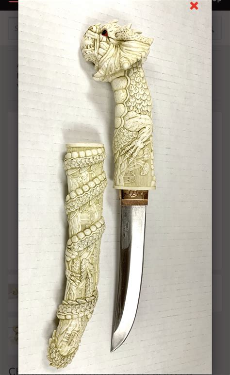 Antique Japanese Ivory Dragon Tanto Instappraisal