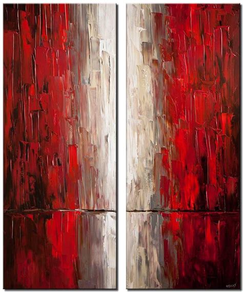 Painting For Sale Canvas Print Of Modern Red Abstract