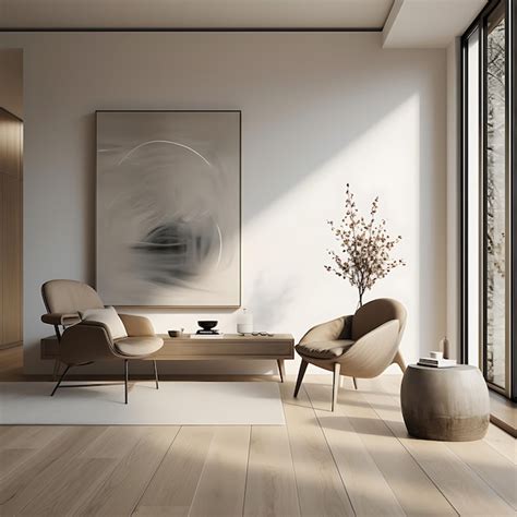 Premium Ai Image Elegance Of Minimalist Interiors Clean Lines Simplicity And Functional Design