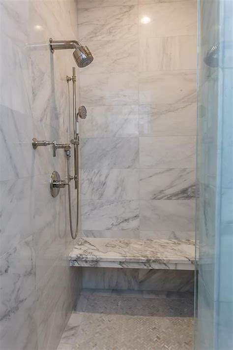 All products >> kitchen top,bath top,sink >> stone shower tray. Beautiful walk in shower boasts a marble shower surround ...