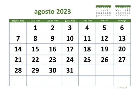 Calendario Agosto 2023 2024 El Calendario Agosto 2023 2024