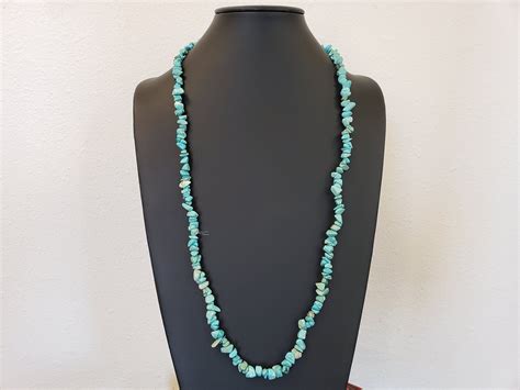 Turquoise Nugget Necklace Native American Made Jewelry Etsy