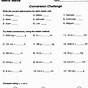 Metric System Conversions Worksheet