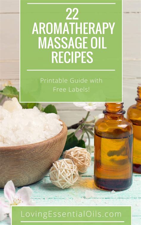 22 Aromatherapy Massage Oils Free Recipe Guide Massage Oils Recipe Aromatherapy Recipes