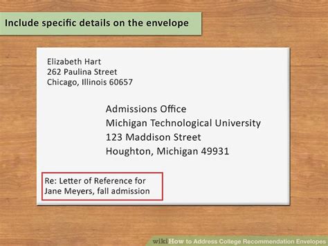Business envelope address how to write a professional mailing on an aid1055915 v4 728px step 1 version 3. How to Address College Recommendation Envelopes: 12 Steps