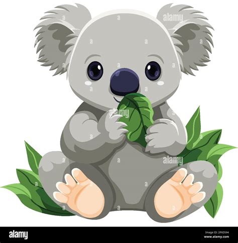 Cute Koala Cartoon Character Illustration Stock Vector Image And Art Alamy