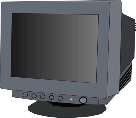 Public Domain Clip Art Image Illustration Of A Computer Monitor Id