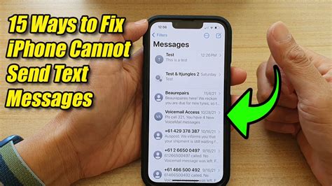 Ways To Fix Iphone Cannot Send Text Messages