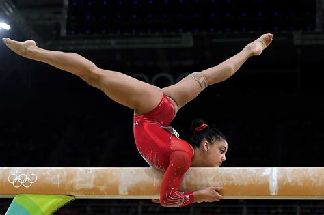 Lauren Hernandez Of The United States Competes In The Balance Beam