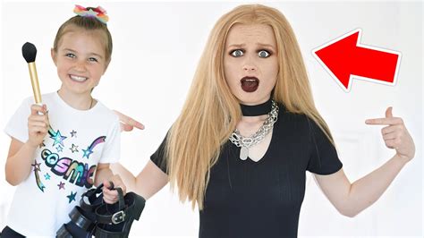little sister gives me an extreme makeover goth fizz sisters youtube