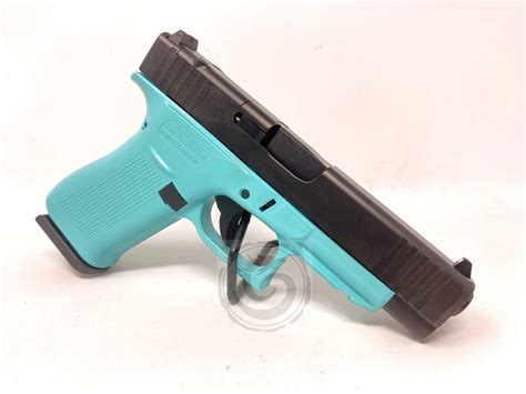 Glock 48 Mos Single Stack 9mm Pistol Optic Ready Tiffany Blue Tenda