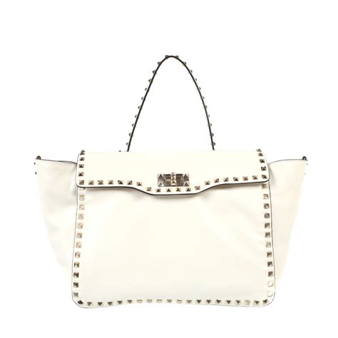 Valentino White Leather Bag In White Lyst